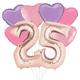 Premium Happy 25 Balloon Bouquet, 8pc